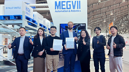 Megvii A&R's 3D Pallet Shuttle Robot Awarded CE Certificate, Paving the Way for EU Market Entry
